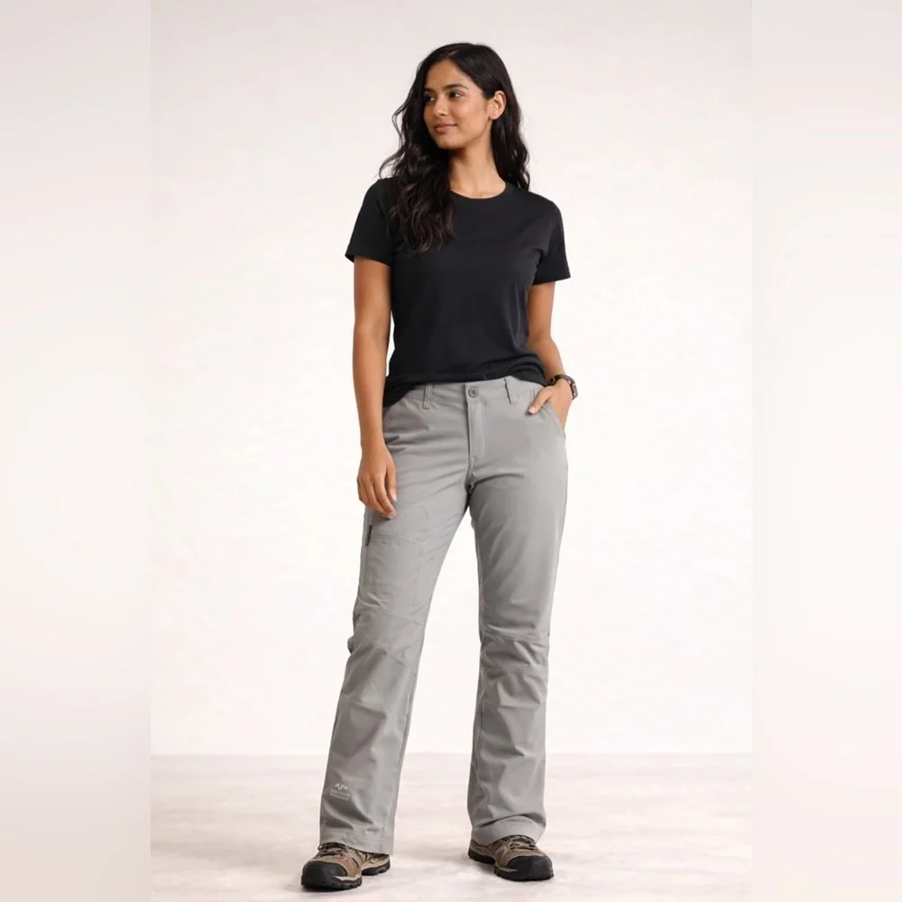 Arc’teryx Rampart Pants women’s gray lightweight hiking outdoor trekking Size 4